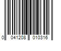 Barcode Image for UPC code 0041208010316