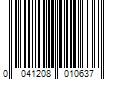 Barcode Image for UPC code 0041208010637