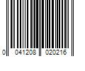 Barcode Image for UPC code 0041208020216