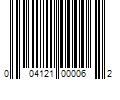 Barcode Image for UPC code 004121000062