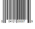 Barcode Image for UPC code 004121000079