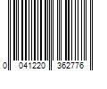 Barcode Image for UPC code 0041220362776