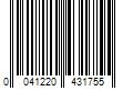 Barcode Image for UPC code 0041220431755