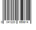 Barcode Image for UPC code 0041220659814