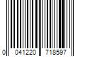 Barcode Image for UPC code 0041220718597