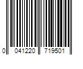 Barcode Image for UPC code 0041220719501