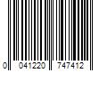 Barcode Image for UPC code 0041220747412