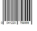 Barcode Image for UPC code 0041220758999