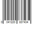 Barcode Image for UPC code 0041220837434