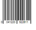 Barcode Image for UPC code 0041220922611