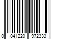 Barcode Image for UPC code 0041220972333