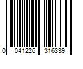 Barcode Image for UPC code 0041226316339