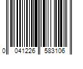 Barcode Image for UPC code 0041226583106