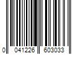 Barcode Image for UPC code 0041226603033