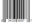 Barcode Image for UPC code 004123000077