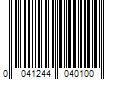 Barcode Image for UPC code 0041244040100