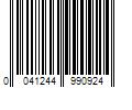 Barcode Image for UPC code 0041244990924