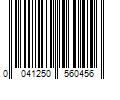 Barcode Image for UPC code 0041250560456