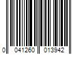 Barcode Image for UPC code 0041260013942