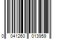 Barcode Image for UPC code 0041260013959