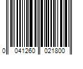 Barcode Image for UPC code 0041260021800