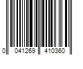 Barcode Image for UPC code 0041269410360