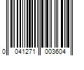 Barcode Image for UPC code 0041271003604