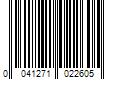 Barcode Image for UPC code 0041271022605