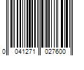 Barcode Image for UPC code 0041271027600