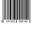 Barcode Image for UPC code 0041303092149