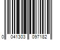 Barcode Image for UPC code 0041303097182