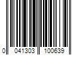 Barcode Image for UPC code 0041303100639