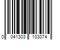 Barcode Image for UPC code 0041303103074