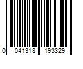 Barcode Image for UPC code 0041318193329