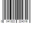 Barcode Image for UPC code 0041322224316