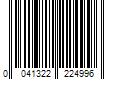 Barcode Image for UPC code 0041322224996