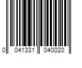 Barcode Image for UPC code 0041331040020