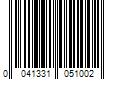 Barcode Image for UPC code 0041331051002