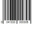 Barcode Image for UPC code 0041333000305