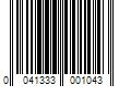 Barcode Image for UPC code 0041333001043