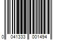 Barcode Image for UPC code 0041333001494