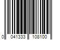 Barcode Image for UPC code 0041333108100