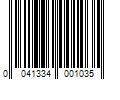 Barcode Image for UPC code 0041334001035