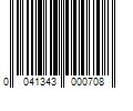 Barcode Image for UPC code 0041343000708