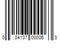 Barcode Image for UPC code 004137000063