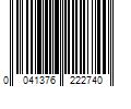 Barcode Image for UPC code 0041376222740