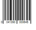 Barcode Image for UPC code 0041390000645