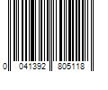 Barcode Image for UPC code 0041392805118