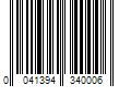 Barcode Image for UPC code 0041394340006