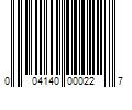 Barcode Image for UPC code 004140000227